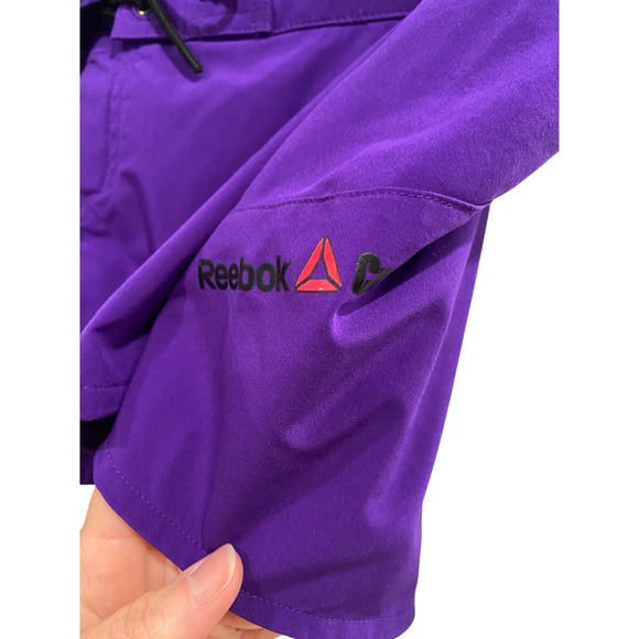 Reebok CrossFit Womens Shorts‎ Large Purple Black Athletic Training Workout - Picture 3 of 9
